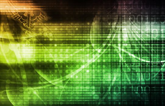 Futuristic Abstract as a Technology Background Art