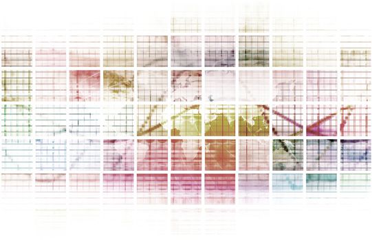 Internet Web Abstract on a Digital Background