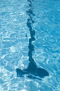 black line on bottom of swimmingpool