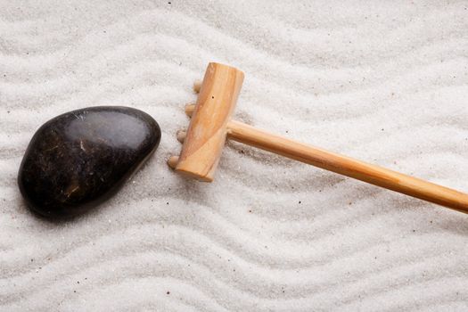 Japanese zen rock garden background texture