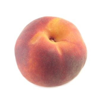 image of a peach on a white background