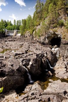 A dry river bed - environmental concern