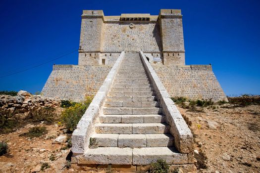 St marija tower on comino island, Malta