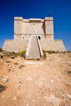 St marija tower on comino island, Malta