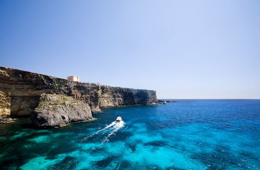 Coast of Comino island