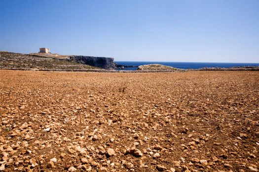 Landscape on the island of Comino