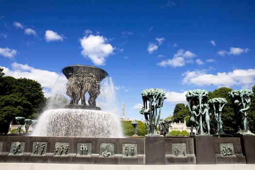 Oslo Sculpture Park on a warm summer day