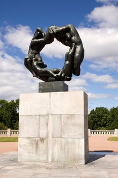 Sculpture park in Oslo Norway a popular tourist attraction