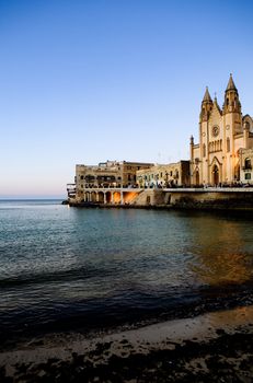 St Julians Bay in Malta