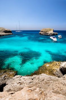 Island Paradise on Comino in malta - the blue lagoon