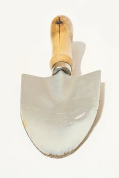 Garden hand tool against white background