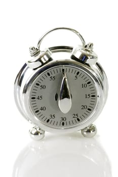 Timer looks like alarm clock on bright background