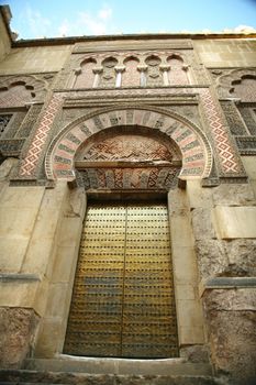 cordoba's mosque side arab door