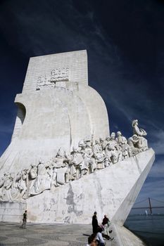 discovery monument at belem in lisboa