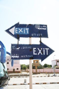 double sign with exit everywhere