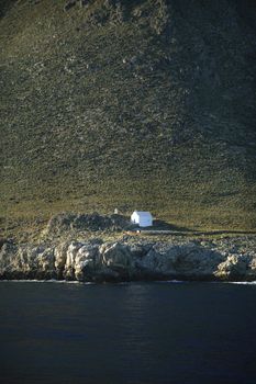 little chapel in the coast of crete island