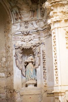 destroy sculpture at monasterio de piedra saragossa spain