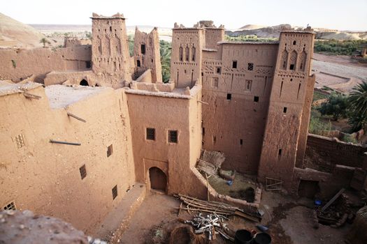 kasbah ait benhaddou house from the roof