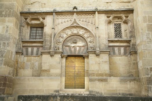cordoba's mosque ouside arab door