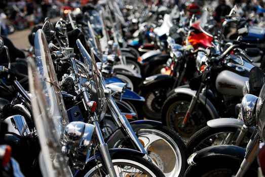 Custom motorcycles at Sturgis motorcycle Rally in South Dakota, USA      