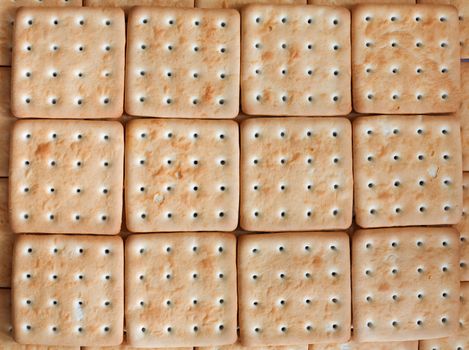 Pattern formed by biscuit on a table surface