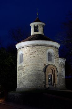 Rotunda of St Martin at the Vysehrad. Romanesque, the 11th century.
Czech republic, Europe. EU.