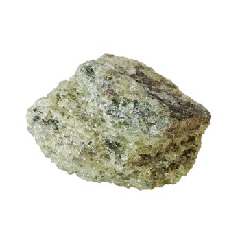 Apatit-nepheline slice ore on the white bacground