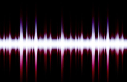 Soundwave Digital Graph as Clip Art Abstract