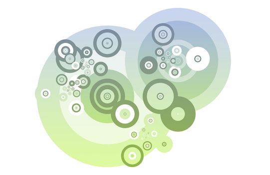 Fractals Abstract as Background With Many Circles