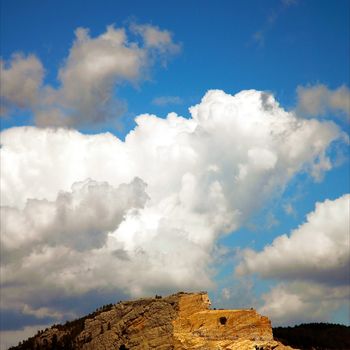 Badlands in South Dakota, USA      