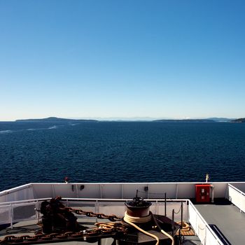 Ferry ride from Vancouver to Victoria through the vancouver islands