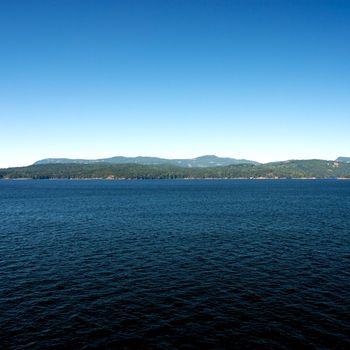 Ferry ride from Vancouver to Victoria through the vancouver islands