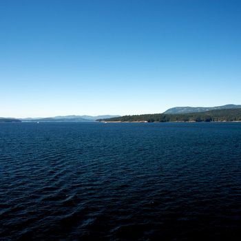 Ferry ride from Vancouver to Victoria through the vancouver islands