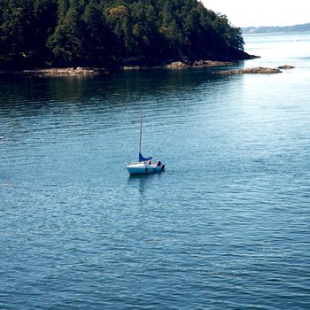 Ferry ride from Vancouver to Victoria through the vancouver islands