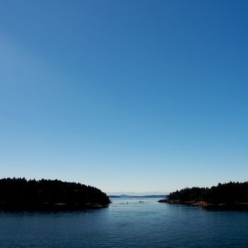 Ferry ride from Vancouver to Victoria through the vancouver islands