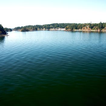 Ferry ride from Vancouver to Victoria through the vancouver islands