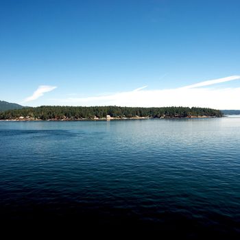 Ferry ride from Vancouver to Victoria through the vancouver islands