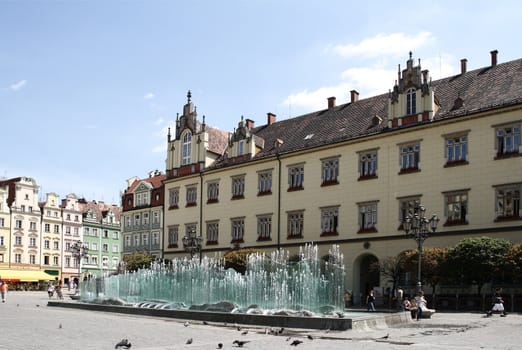 Wrocławska fontanna na rynku