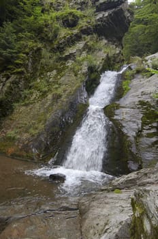 Shot of the fall of water.
Stream Huntava.
Resov, Czech republic, Europe.