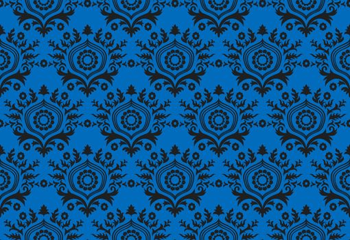 Abstract black and blue wallpaper design