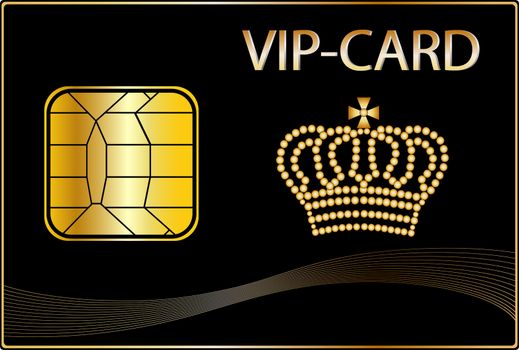 VIP Card with a golden crown