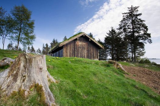 An old building on the norwegian coast