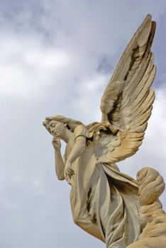 Detail of neo-classical tombstone in southern France.