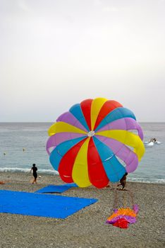 Sports activities at the mutual beach in Nice.