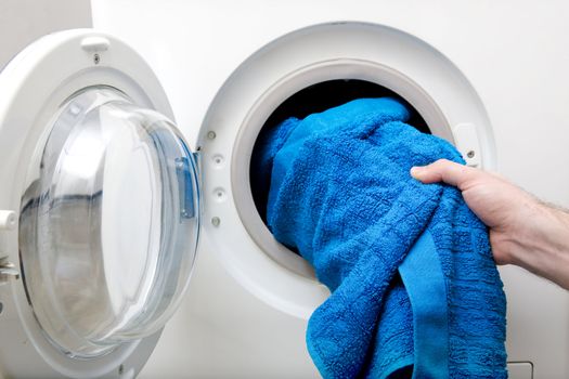 Washing clothes in a front loading washer