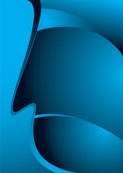 Abstract blue and black modern background with copy space