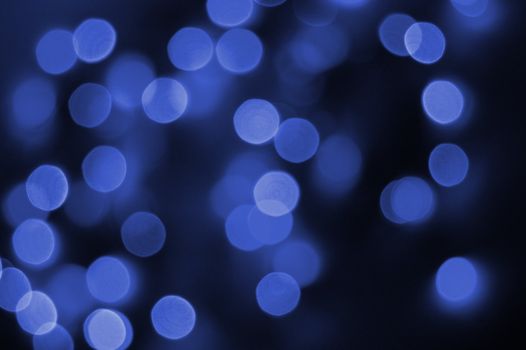 colorful blue abstract holiday lights background