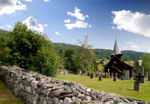 A stavechurch - stavkirke - in Norway.