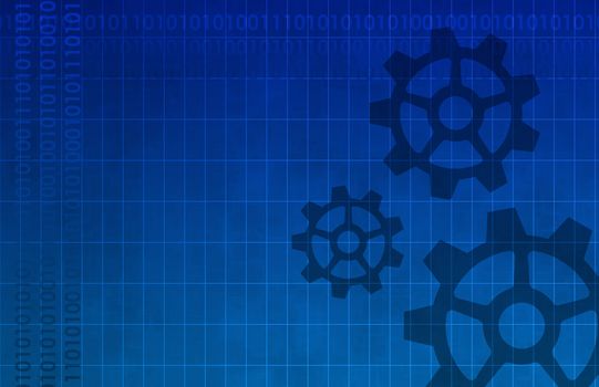 Technology Background with Cogs A Design Abstract