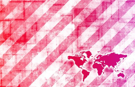 Global Business Color Technology Abstract in Colors
